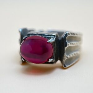 Natural Star Ruby 925 Sterling Silver Ring